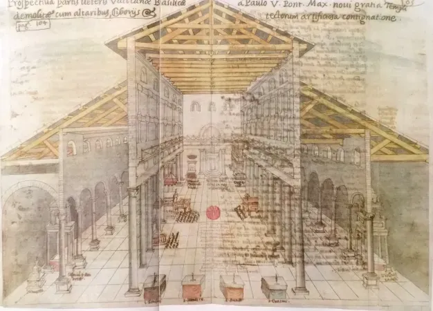 La Basilica di San Pietro all' inizio del 1600 | | Giacomo Grimaldi |  | pd