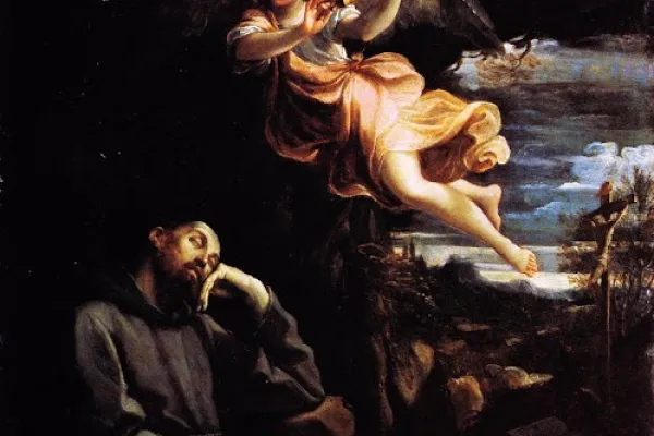 Pinacoteca Nazionale di Bologna, Guido Reni, San Francesco confortato da un angelo musicante / Credit pd
