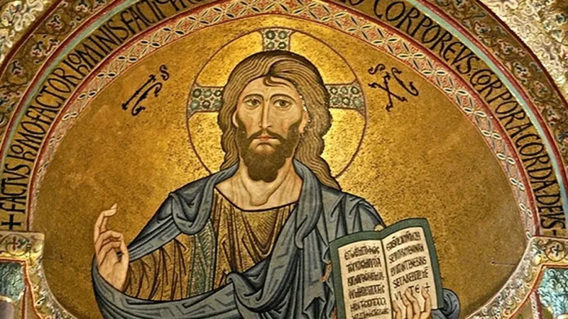 Cristo nel mosaico bizantino (1166 ca) Cefalù | Cristo nel mosaico bizantino (1166 ca) Cefalù | Credit pd