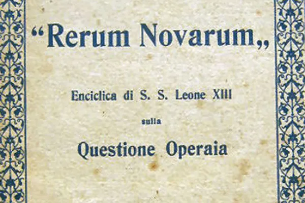 Frontespizio della Enciclica di papa Leone XIII / Credit pd
