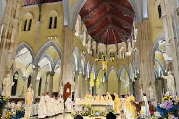 Un momento della celebrazione che inaugura il "giubileo" della diocesi di Hong Kong / FB