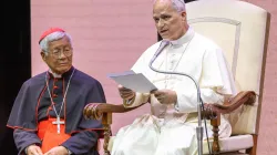 Papa Leone XIV all'auditorium di via della Conciliazione / Credit Daniel Ibanez/ EWTN ACI Group