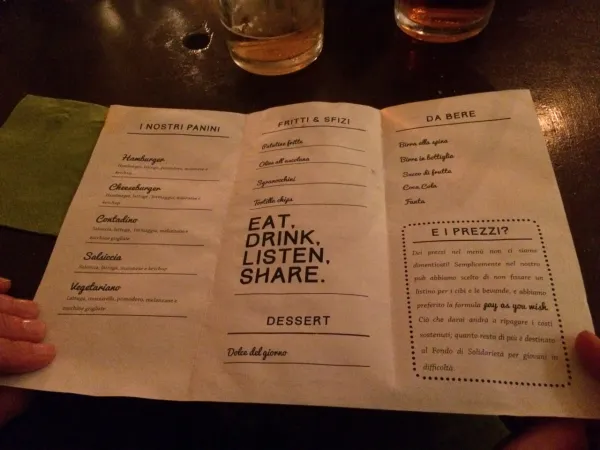 Menù Friar Pub |  | Friar Pub