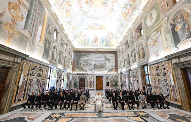 Il Papa con la squadra del Napoli |  | Vatican Media / ACI Group