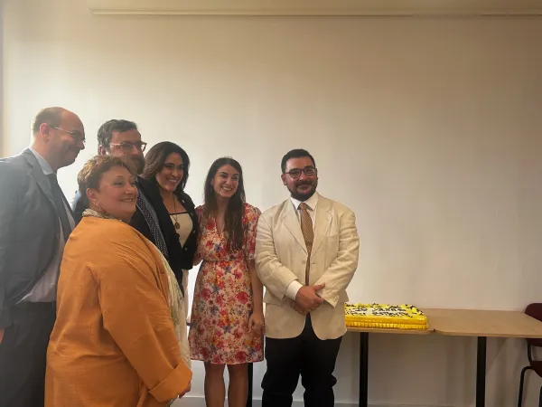 Il gruppo ACI stampa con Montse Alvarado |  | VG / ACI stampa