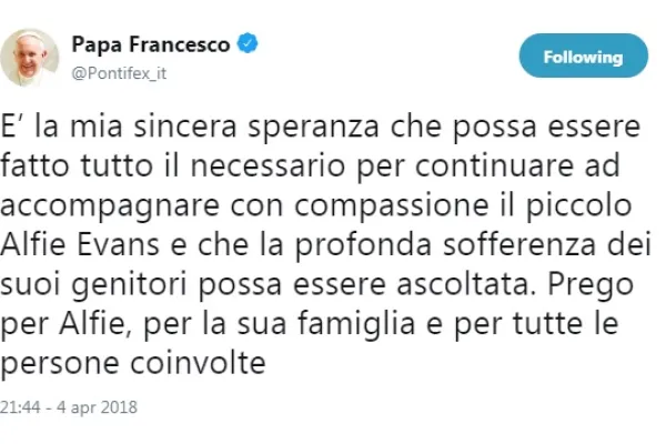 Twitter @Pontifex_it