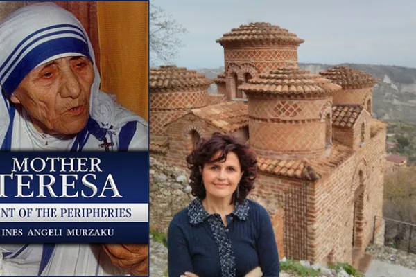 Il libro su Madre Teresa di Ines Murzaku (a destra nel montaggio) / Catholic World Report