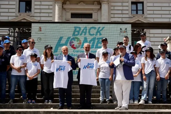 Il pellegrinaggio di Juppiter lungo l’antico tracciato della via Francigena / Credit Ass. Juppiter
