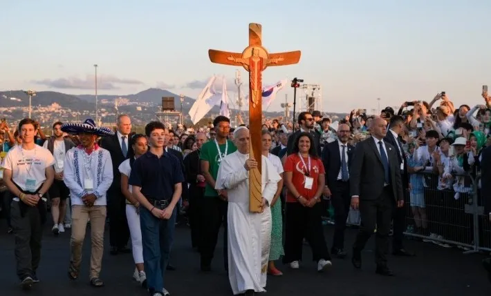 Papa Leone XIV al Giubileo dei giovani (2 agosto 2025) | Papa Leone XIV al Giubileo dei giovani (2 agosto 2025) | Credit Vatican Media