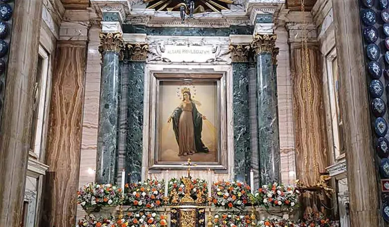 L'altare della Madonna del Miracolo a Roma | L'altare della Madonna del Miracolo a Roma | Credit Diocesi di Roma