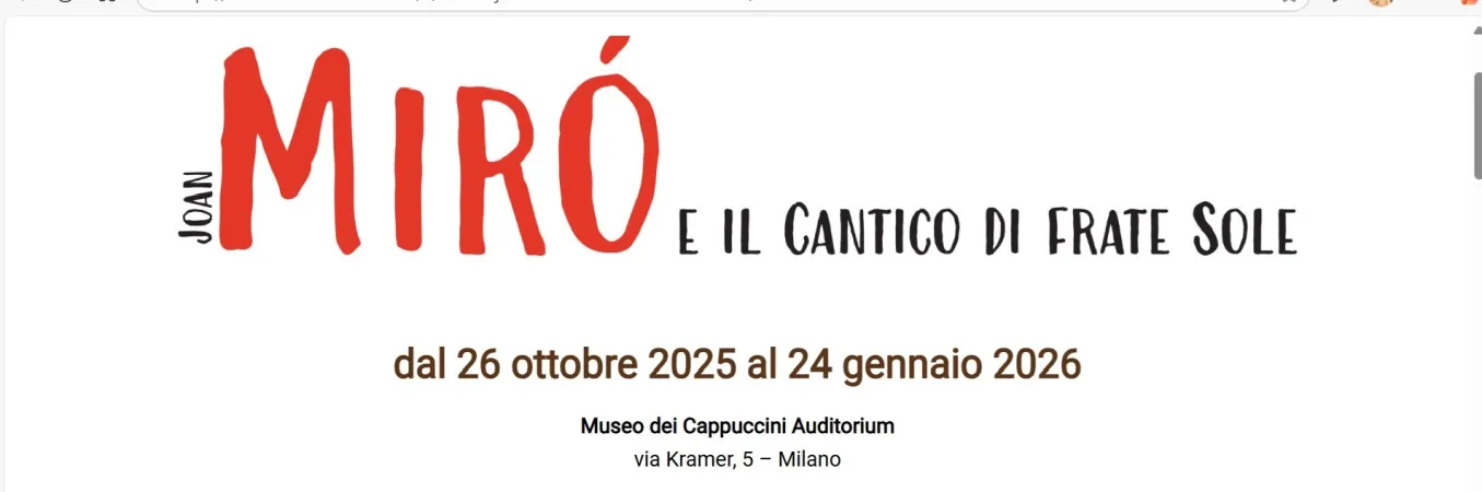 Locandina |  | Museo cappuccini Milano