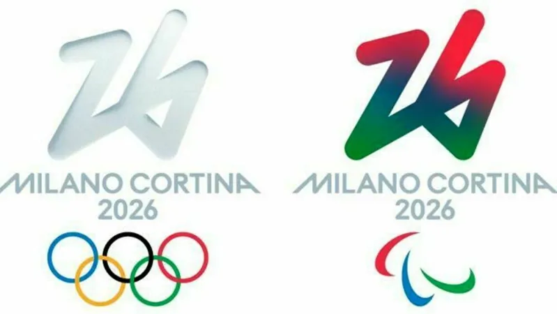 Il logo delle Olimpiadi invernali 2026 | Il logo delle Olimpiadi invernali 2026 | Credit pd
