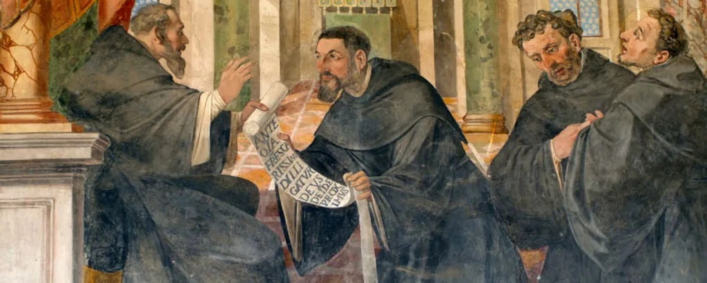 Agostiniani missionari | Un dipinto che celebra i primi agostiniani missionari | agostiniani.it