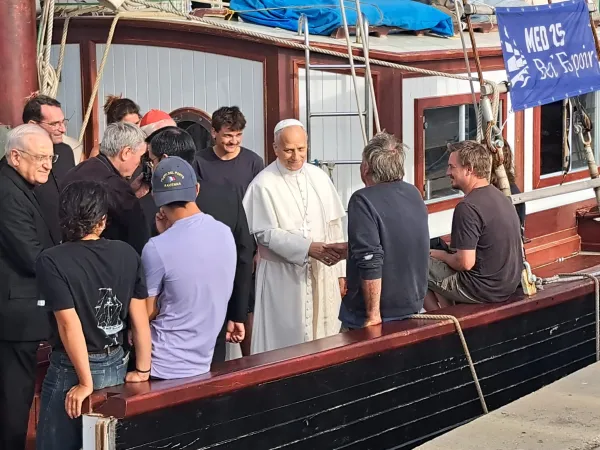 Papa Leone XIV sulla nave |  | AIGAV