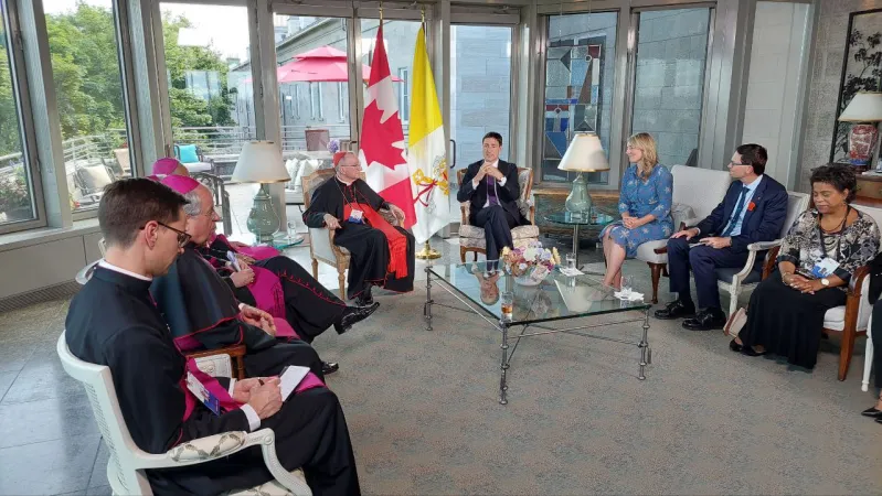 Bilaterale Canada Santa Sede | Il bilaterale tra il Primo Ministro Trudeau e il Cardinale Parolin, Quebec, 27 luglio 2022 | Sala Stampa della Santa Sede