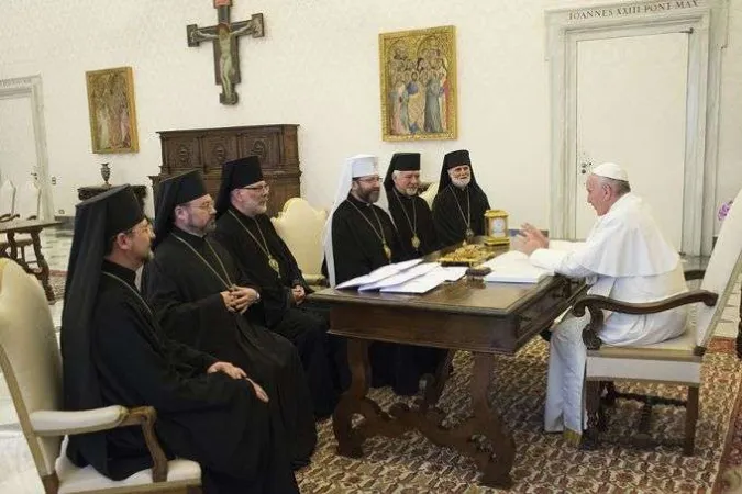 Papa Francesco incontra i membri del Sinodo Permanente della Chiesa Greco-Cattolica Ucraina, 5 marzo 2016 |  | L'Osservatore Romano, ACI Group