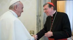 Papa Francesco in un incontro con il Cardinale Kurt Koch, presidente del Pontificio Consiglio per la Promozione dell'Unità dei Cristiani / Vatican Media / Catholic News Agency