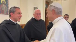 L'incontro tra papa Leone XIV e padre Gabriele Pedicino / Credit sito dell'ordine di Sant'Agostino