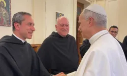 L'incontro tra papa Leone XIV e padre Gabriele Pedicino / Credit sito dell'ordine di Sant'Agostino