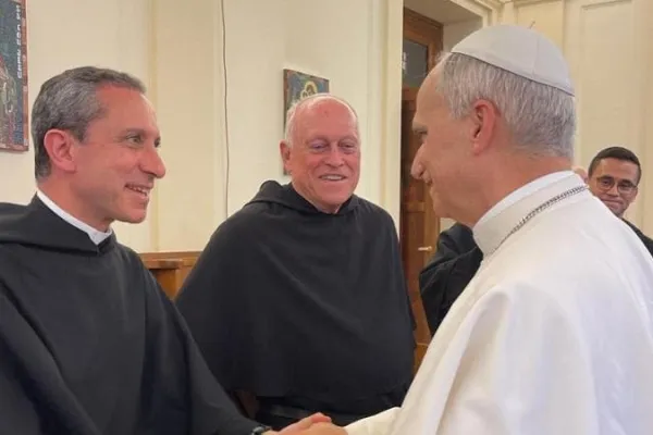 L'incontro tra papa Leone XIV e padre Gabriele Pedicino / Credit sito dell'ordine di Sant'Agostino