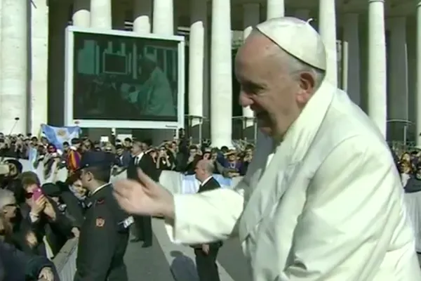Papa Francesco durante l'udienza generale del 2 marzo 2016 / CTV