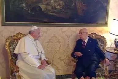 La vista di Papa Francesco al Quirinale | | CTV