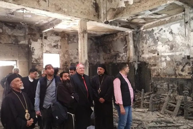 I resti della cattedrale incendiata a Luxor | | Congregazione per le Chiese Orientali