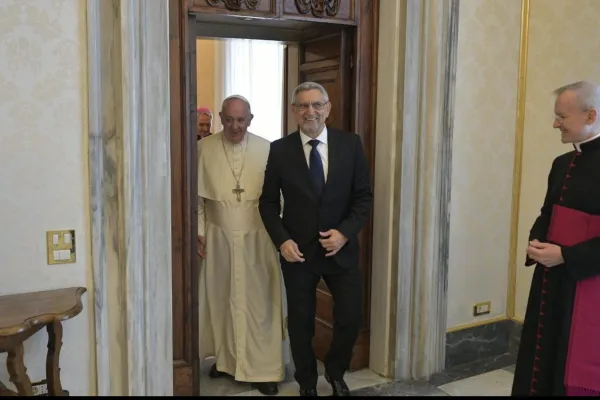 Papa Francesco e il presidente di Capo Verde Fonseca, 16 novembre 2019 / Vatican News / ACI Group