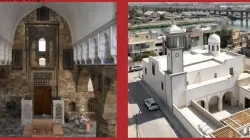 Interno ed esterno della chiesa di al Tahira a Mosul / L'Œeuvre d'Orient