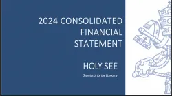 La copertina del Bilancio della Santa Sede / Segreteria per l'Economia