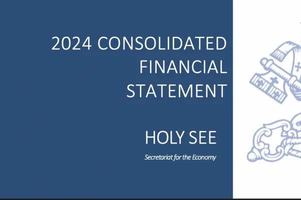 La copertina del Bilancio della Santa Sede / Segreteria per l'Economia