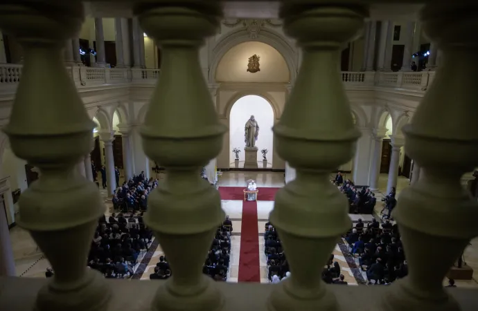 Papa Francesco alla Gregoriana | | Daniel Ibanez/ EWTN