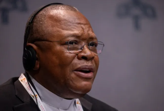 Il Cardinale Fridolin Ambongo Besungu, OFM Cap, Arcivescovo di Kinshasa |  | Daniel Ibanez CNA
