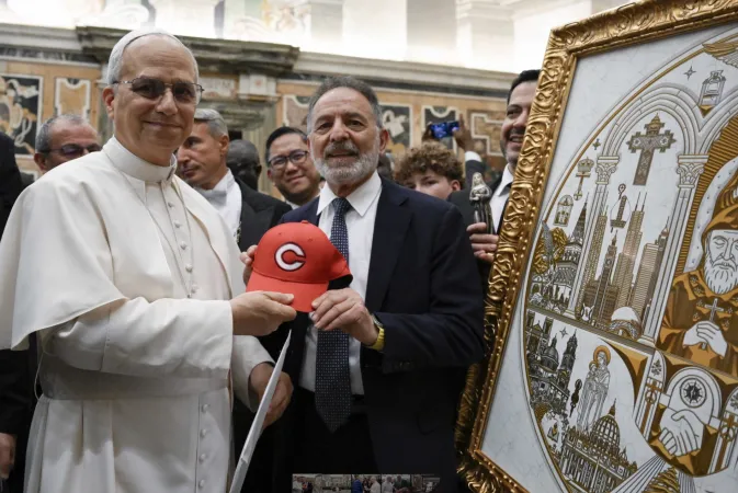 Papa Leone con Membri dell'