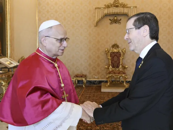 Papa Leone XIV e il presidente Isaac Herzog | | Vatican Media
