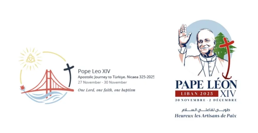 I due loghi del viaggio di Papa Leone XIV in Turchia e Libano |  | pd