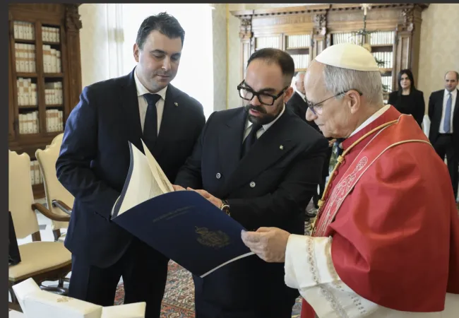 Papa Leone XIV e i Capitani reggenti di San Marino |  | Vatican Media