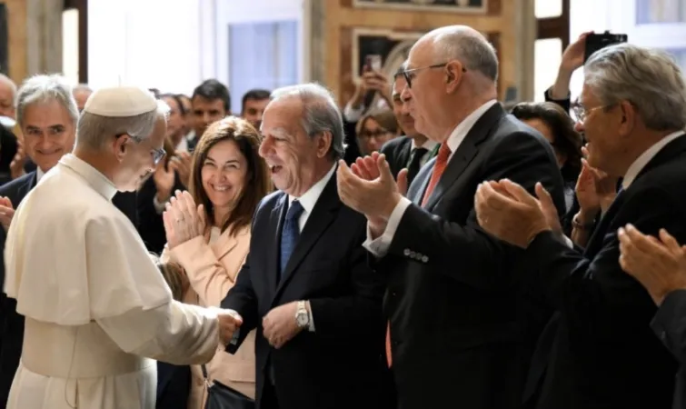 Papa Leone XIV riceve i membri della Fondazione il 17 maggio 2025 |  | Vatican Media