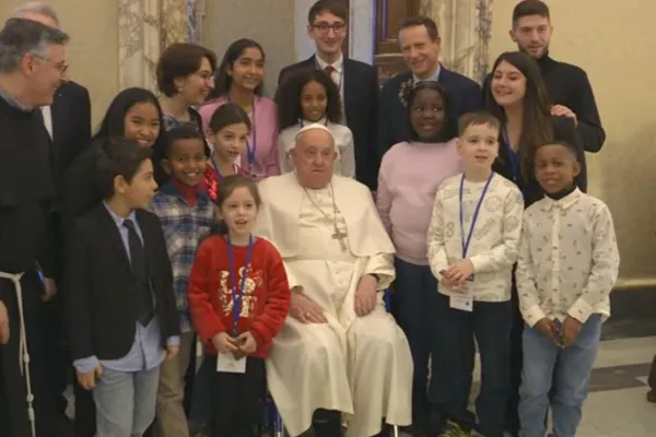 Papa Francesco al Summit di stamane / Credit Vatican Media