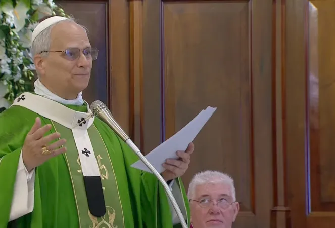 Papa Leone XIV durante la celebrazione di oggi | Papa Leone XIV durante la celebrazione di oggi | Credit Vatican Media
