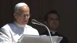 Papa Leone XIV all'Angelus di oggi / Credit Vatican Media