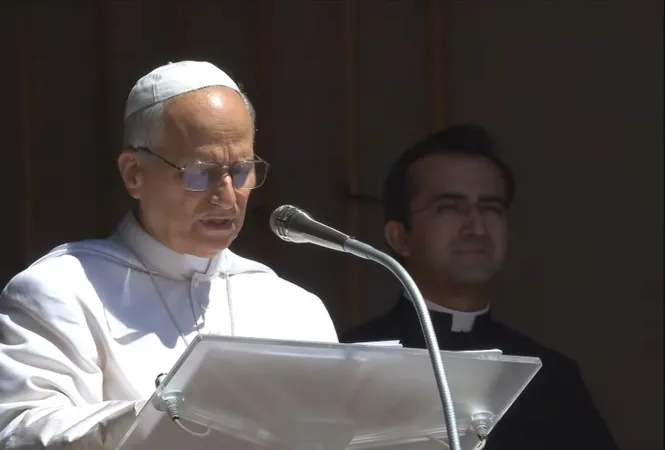 Papa Leone XIV all'Angelus di oggi | Papa Leone XIV all'Angelus di oggi | Credit Vatican Media
