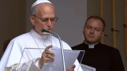 Papa Leone XIV all'Angelus di oggi / Credit Vatican Media