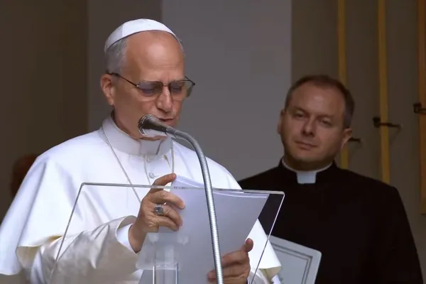 Papa Leone XIV all'Angelus di oggi / Credit Vatican Media