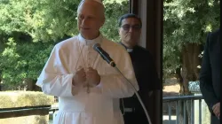 Papa Leone XIV al pranzo di oggi / Credit Vatican Media