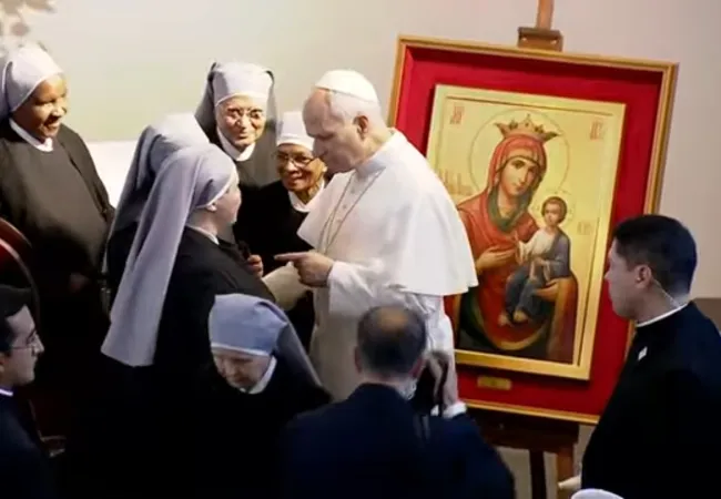 L'incontro con le Piccole sorelle dei Poveri | L'incontro con le Piccole sorelle dei Poveri | Credit Vatican Media