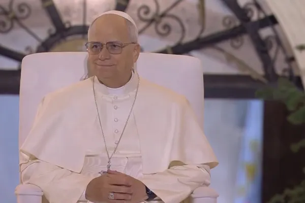 Papa Leone XIV durante l'incontro con i giovani libanesi / Credit Vatican Media