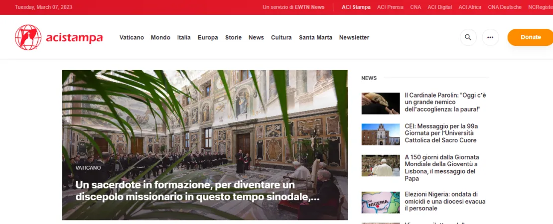 La nuova veste grafica del sito |  | Aci Stampa