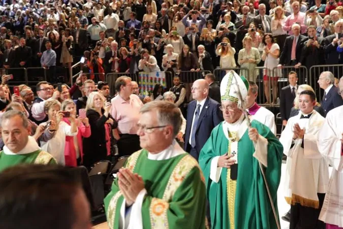 Il Papa celebra la messa al Madison Square Garden |  | Alan Holdren CNA