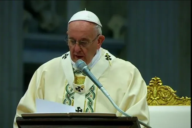 Il Papa all' omelia  |  | CTV